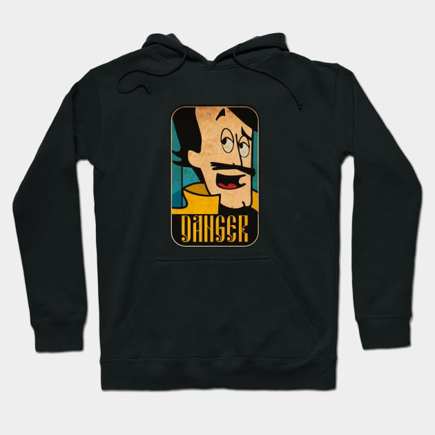 Vintage Danger Cartoon Hoodie by CTShirts